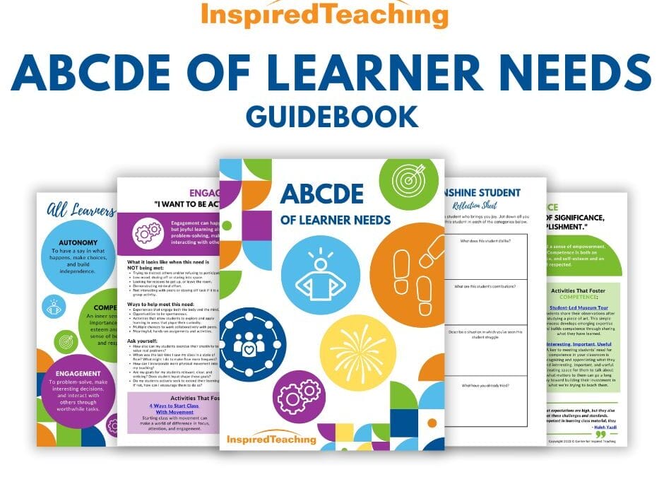 The ABCDE of Learner Needs Guidebook | Hooray for Monday