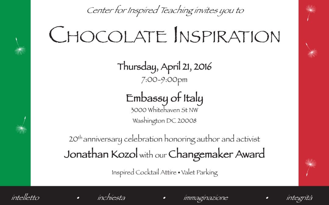 Celebrating 20 years at Chocolate Inspiration